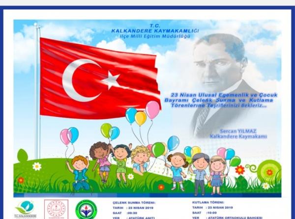 23 Nisan Ulusal Egemenlik ve Çocuk Bayramı Kutlama Programı